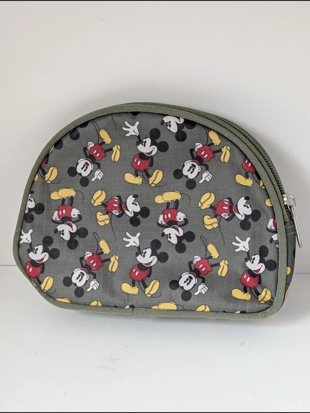 Disney Mickey Mouse Travel Cosmetic Bag Olive Green 7